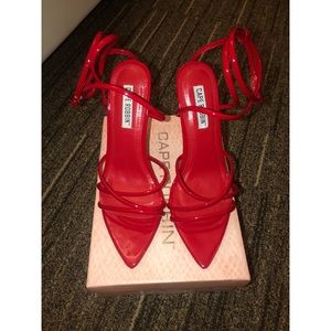 Red Pointy heels
